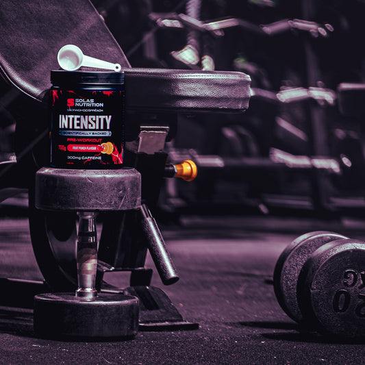 Solas Nutrition INTENSITY Pre-Workout Powder – Energy, Focus & Pump Formula (Fruit Punch 40 Servings)