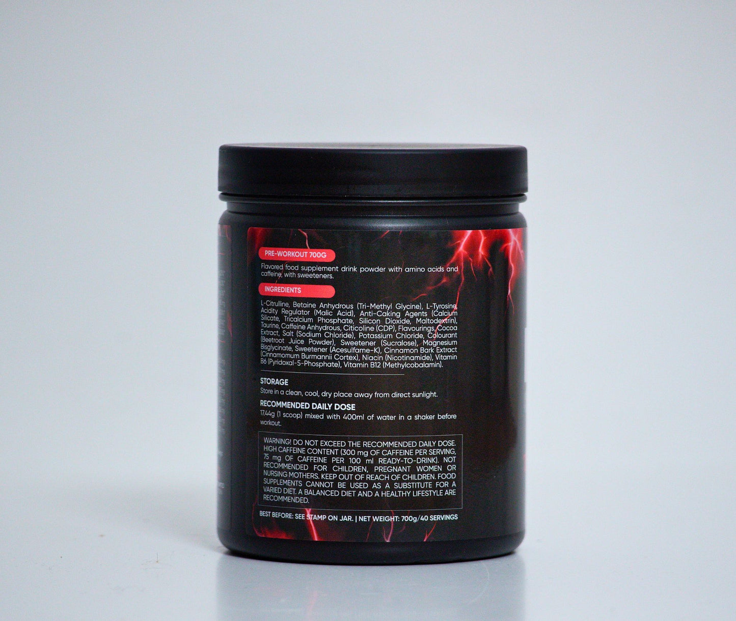 Solas Nutrition INTENSITY Pre-Workout Powder – Energy, Focus & Pump Formula (Fruit Punch 40 Servings)